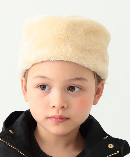 B:MING by BEAMS（ビーミングバイビームス）の「B:MING by BEAMS / ロシアンキャップ（ベルト・キッズ・ブラック/ベージュ系その他/ベージュ・ONE SIZE）」の3枚目の写真