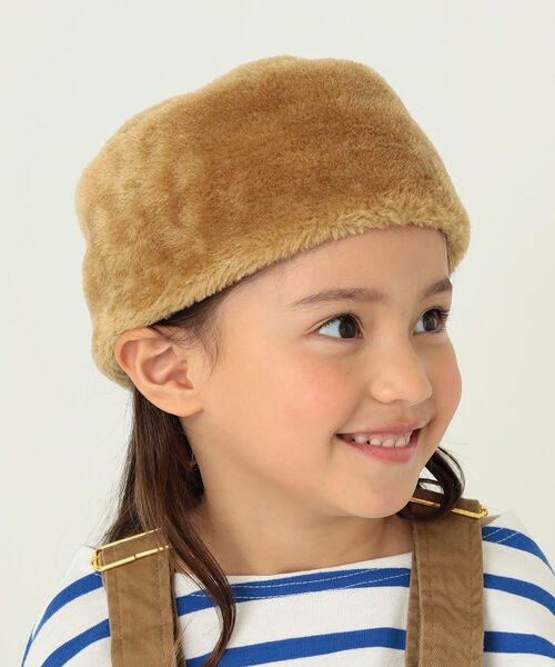 B:MING by BEAMS（ビーミングバイビームス）の「B:MING by BEAMS / ロシアンキャップ（ベルト・キッズ・ブラック/ベージュ系その他/ベージュ・ONE SIZE）」の4枚目の写真