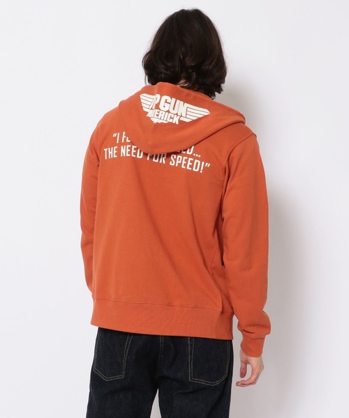 AVIREX（アヴィレックス）の「TOP GUN MAVERICK/スウェットパーカー/HOODIE（パーカー・メンズ・ブラック/オレンジ/オリーブ・MEDIUM/LARGE/XX-LARGE/X-LARGE/FREE）」の10枚目の写真