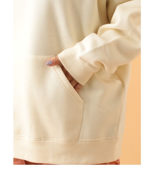 MILKFED.（ミルクフェド）の「MILKFED. × MANASTASH /ミルクフェド×マナスタッシュ　HOODIE フーディー　スウェットパーカー（パーカー・レディース・ブラック/ベージュ/ナチュラル・MEDIUM/LARGE）」の12枚目の写真