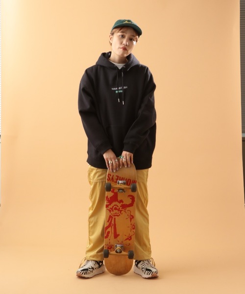 MILKFED.（ミルクフェド）の「MILKFED. × MANASTASH /ミルクフェド×マナスタッシュ　HOODIE フーディー　スウェットパーカー（パーカー・レディース・ブラック/ベージュ/ナチュラル・MEDIUM/LARGE）」の15枚目の写真