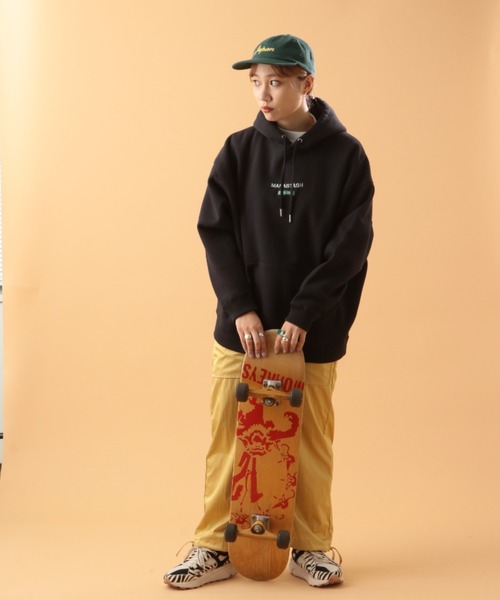 MILKFED.（ミルクフェド）の「MILKFED. × MANASTASH /ミルクフェド×マナスタッシュ　HOODIE フーディー　スウェットパーカー（パーカー・レディース・ブラック/ベージュ/ナチュラル・MEDIUM/LARGE）」の16枚目の写真