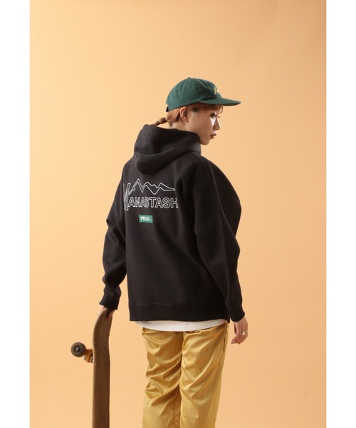 MILKFED.（ミルクフェド）の「MILKFED. × MANASTASH /ミルクフェド×マナスタッシュ　HOODIE フーディー　スウェットパーカー（パーカー・レディース・ブラック/ベージュ/ナチュラル・MEDIUM/LARGE）」の20枚目の写真