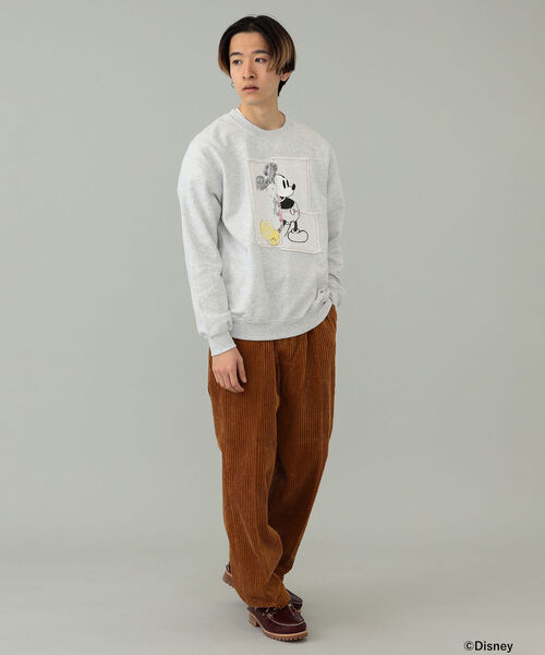 wiffle（ウィッフル）の「Wiffle / Mickey Patch Work Sweat（スウェット・メンズ・ライトグレー/ブラック・SMALL/MEDIUM/LARGE/X-LARGE）」の10枚目の写真