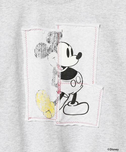 wiffle（ウィッフル）の「Wiffle / Mickey Patch Work Sweat（スウェット・メンズ・ライトグレー/ブラック・SMALL/MEDIUM/LARGE/X-LARGE）」の9枚目の写真