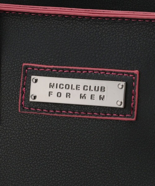 NICOLE CLUB FOR MEN（ニコルクラブフォーメン）の「配色ライントート（トートバッグ・メンズ・ネイビー/ブラック・FREE）」の18枚目の写真