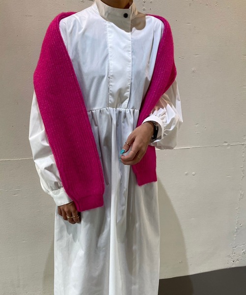 rectangle by ryon（レクタングルバイリョン）の「【rectangle by ryon】起毛モヘアタッチカラーニット（ニット/セーター・レディース・ピンク/グリーン/ブルー・FREE）」の9枚目の写真