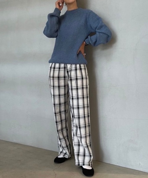 rectangle by ryon（レクタングルバイリョン）の「【rectangle by ryon】起毛モヘアタッチカラーニット（ニット/セーター・レディース・ピンク/グリーン/ブルー・FREE）」の21枚目の写真