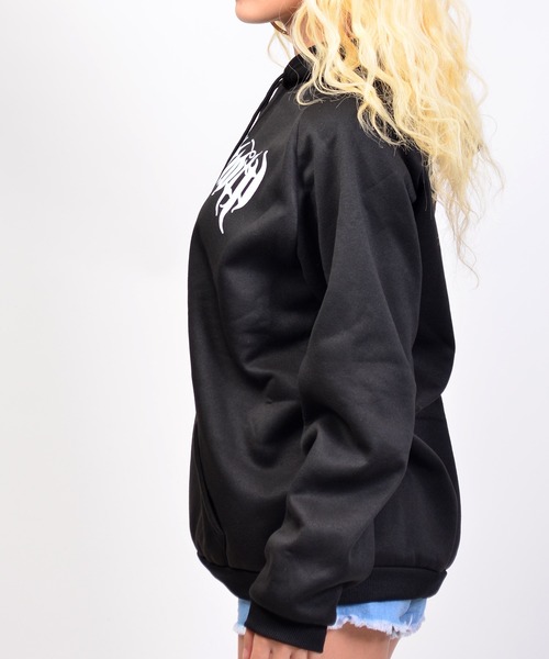babyShoop(ベイビーシュープ)の「英字ロゴ裏起毛プルオーバー【BP】(パーカー・レディース・パープル/ホワイト/ピンク/グリーン/ブラック・FREE)」の14枚目の写真