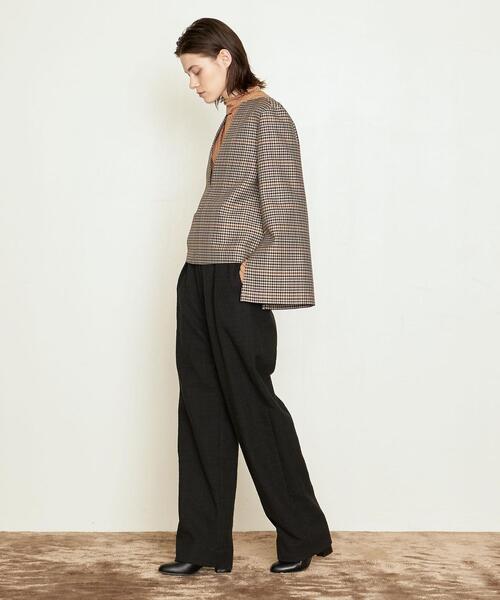 AEWEN MATOPH（イウエン マトフ）の「＜AEWEN MATOPH（イウエン マトフ）＞チェック バックリボン ブラウス†◆（シャツ/ブラウス・レディース・ベージュ・FREE）」の4枚目の写真