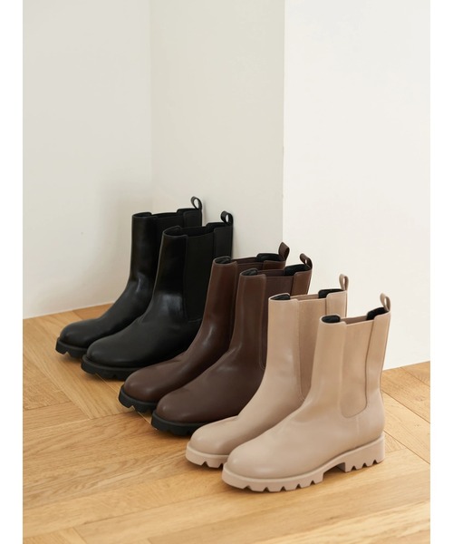 earth music&ecology（アースミュージックアンドエコロジー）の「ORiental TRaffic サイドゴアブーツ（ブーツ・レディース・ブラック/ベージュ/ブラウン・S/M/L）」の11枚目の写真