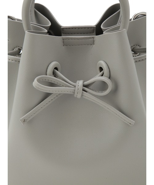 FRAY I.D(フレイアイディー)の「リボンバッグ(ショルダーバッグ・レディース・ホワイト/グレー/キャメル・FREE)」の4枚目の写真