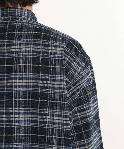 セール】モールツイードチェックシャツ（シャツ/ブラウス）｜niko and