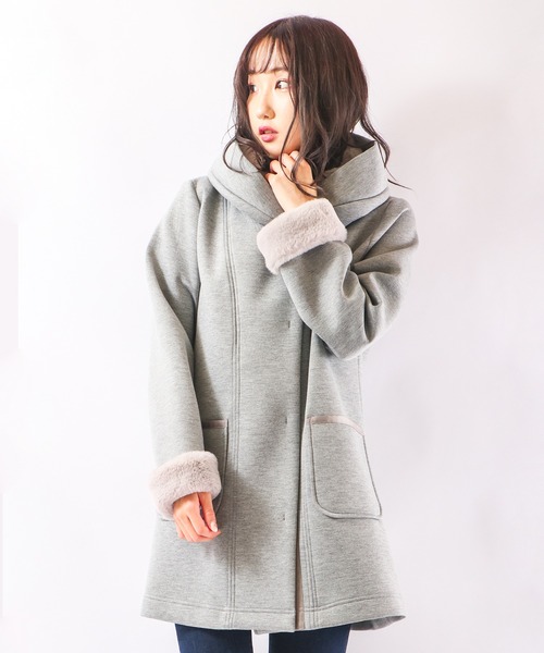 イシカワラボ　ダンボール　フードコート　グレー IKKA LOUNGE ブルゾン アウター 「洗濯機で洗える」GOKU楽ダンボール