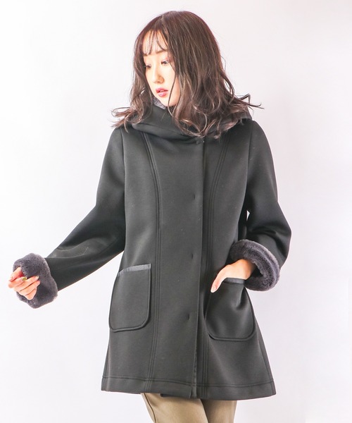 PROUD OF】ダンボールニットフードボアコート（その他アウター