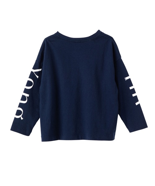 SEA(シー)の「SEA CHIBI GRAPHIC L/S TEE (YIN YONG)(Tシャツ/カットソー・キッズ・ネイビー系/イエロー/ホワイト・0/2/1)」の9枚目の写真