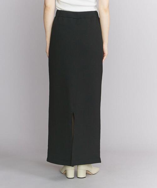 BEAUTY&YOUTH UNITED ARROWS(ビューティーアンドユースユナイテッドアローズ)の「BY 裏起毛バックスリット タイトマキシスカート -ウォッシャブル-(スカート・レディース・ブラック/ベージュ・FREE)」の4枚目の写真