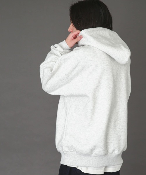 SENSE OF PLACE by URBAN RESEARCH（センスオブプレイスバイアーバンリサーチ）の「ウラキモウスフレスウェットパーカ（パーカー・メンズ・グリーン/ブラック/ライトブルー/ライトグレー・X-LARGE/LARGE/MEDIUM）」の7枚目の写真