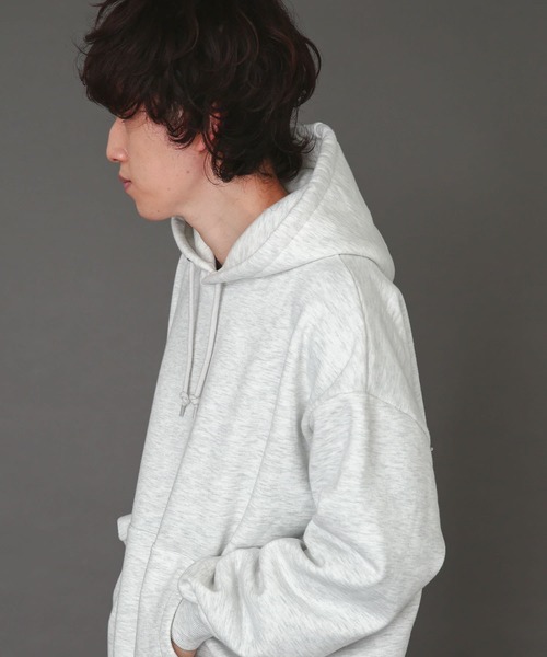 SENSE OF PLACE by URBAN RESEARCH（センスオブプレイスバイアーバンリサーチ）の「ウラキモウスフレスウェットパーカ（パーカー・メンズ・グリーン/ブラック/ライトブルー/ライトグレー・X-LARGE/LARGE/MEDIUM）」の10枚目の写真