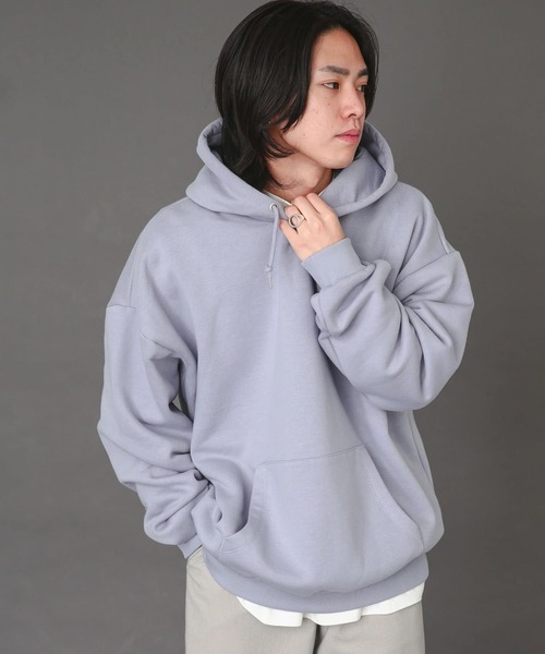 SENSE OF PLACE by URBAN RESEARCH（センスオブプレイスバイアーバンリサーチ）の「ウラキモウスフレスウェットパーカ（パーカー・メンズ・グリーン/ブラック/ライトブルー/ライトグレー・X-LARGE/LARGE/MEDIUM）」の13枚目の写真