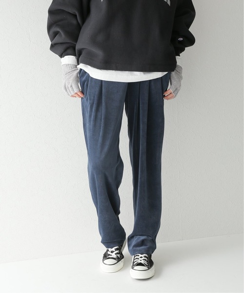 JOURNAL STANDARD relume（ジャーナルスタンダード　レリューム）の「ベロアイージーパンツ（その他パンツ・レディース・ブラウン/ネイビー/ピンク・36/38）」の2枚目の写真