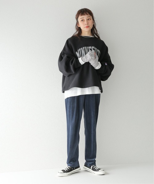 JOURNAL STANDARD relume（ジャーナルスタンダード　レリューム）の「ベロアイージーパンツ（その他パンツ・レディース・ブラウン/ネイビー/ピンク・36/38）」の18枚目の写真