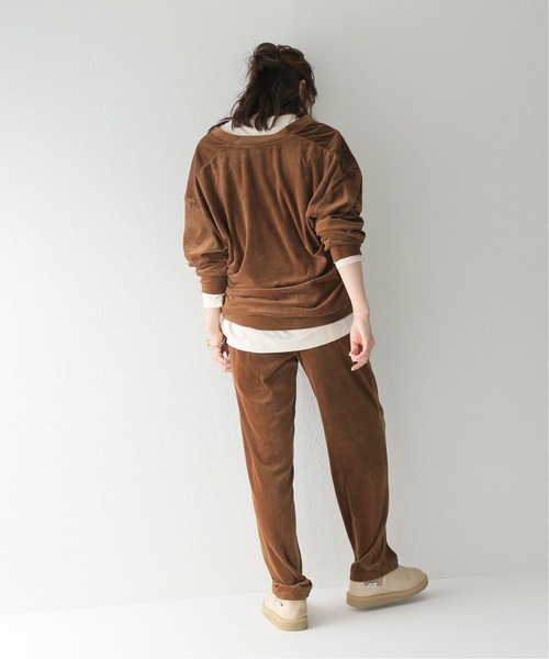 JOURNAL STANDARD relume（ジャーナルスタンダード　レリューム）の「ベロアイージーパンツ（その他パンツ・レディース・ブラウン/ネイビー/ピンク・36/38）」の12枚目の写真