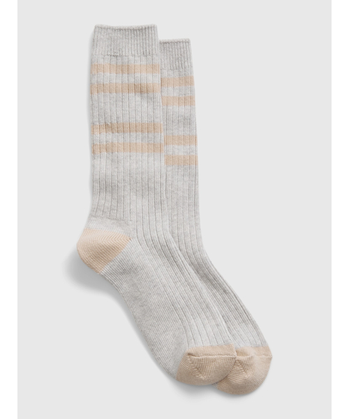GAP（ギャップ）の「クルーソックス（ソックス/靴下・レディース・ベージュ/ホワイト×レッド/ホワイト×グリーン・ONE SIZE）」の3枚目の写真