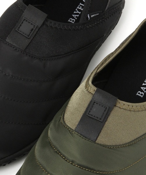 BAYFLOW(ベイフロー)の「キルティングスリッポン(スリッポン・メンズ・ブラック/カーキ/その他1・MEDIUM/SMALL)」の6枚目の写真