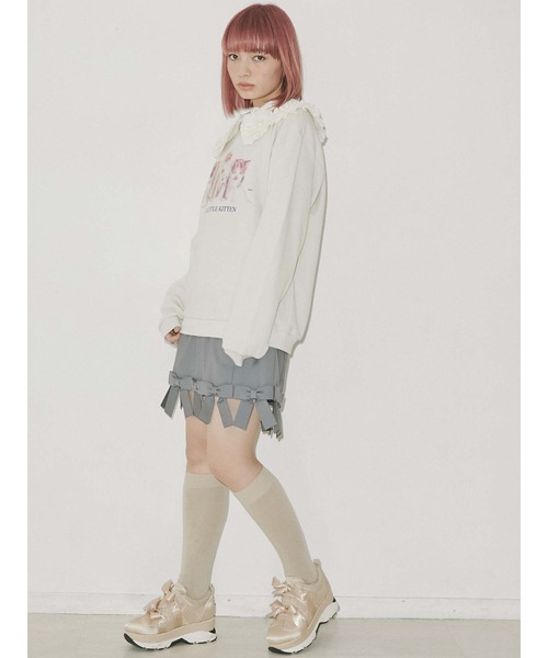 merry jenny（メリージェニー）の「four little kittenトレーナー（Tシャツ/カットソー・レディース・アイボリー/ブラック/ブルー・FREE）」の10枚目の写真