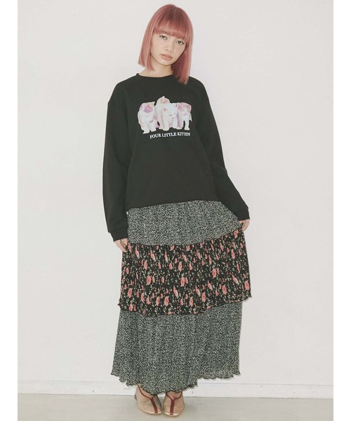 merry jenny（メリージェニー）の「four little kittenトレーナー（Tシャツ/カットソー・レディース・アイボリー/ブラック/ブルー・FREE）」の17枚目の写真