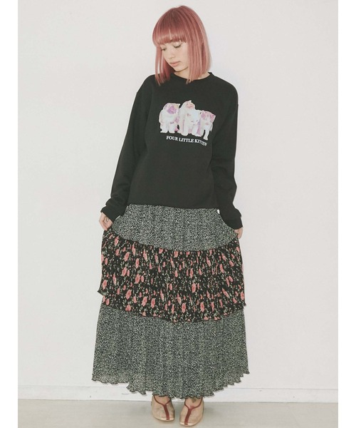 merry jenny（メリージェニー）の「four little kittenトレーナー（Tシャツ/カットソー・レディース・アイボリー/ブラック/ブルー・FREE）」の20枚目の写真