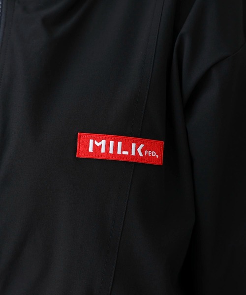 MILKFED.（ミルクフェド）の「BACK LOGO BLOUSON（ブルゾン・レディース・ブラック/ライトグリーン/オフホワイト/レッド/ライトパープル/ネイビー・S/M）」の13枚目の写真