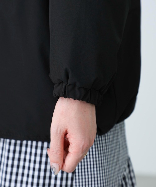 MILKFED.（ミルクフェド）の「BACK LOGO BLOUSON（ブルゾン・レディース・ブラック/ライトグリーン/オフホワイト/レッド/ライトパープル/ネイビー・S/M）」の18枚目の写真