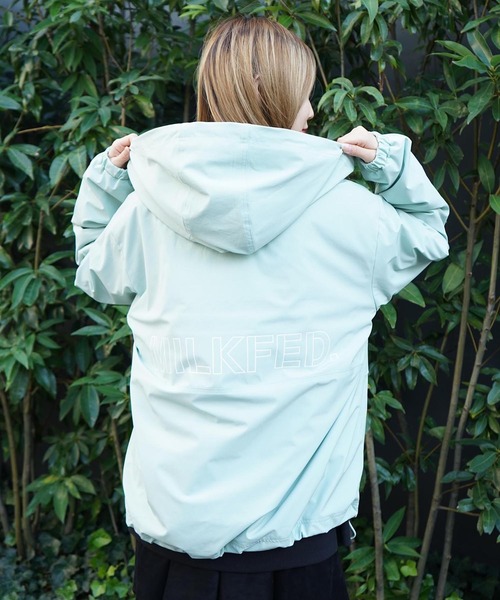 MILKFED.（ミルクフェド）の「BACK LOGO BLOUSON（ブルゾン・レディース・ブラック/ライトグリーン/オフホワイト/レッド/ライトパープル/ネイビー・S/M）」の12枚目の写真