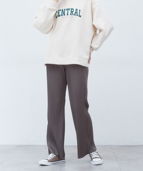 Honeys（ハニーズ）の「プリーツパンツ（その他パンツ・レディース・ブラック/ブラウン/グレイッシュベージュ・LL/S/M/L）」の3枚目の写真