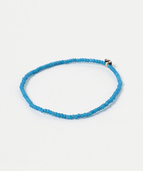 BEAMS BOY（ビームスボーイ）の「ROSETTA PRAYER / ホワイトハーツ ビーズ アンクレット（アンクレット・レディース・レッド/ブルー・ONE SIZE）」の7枚目の写真