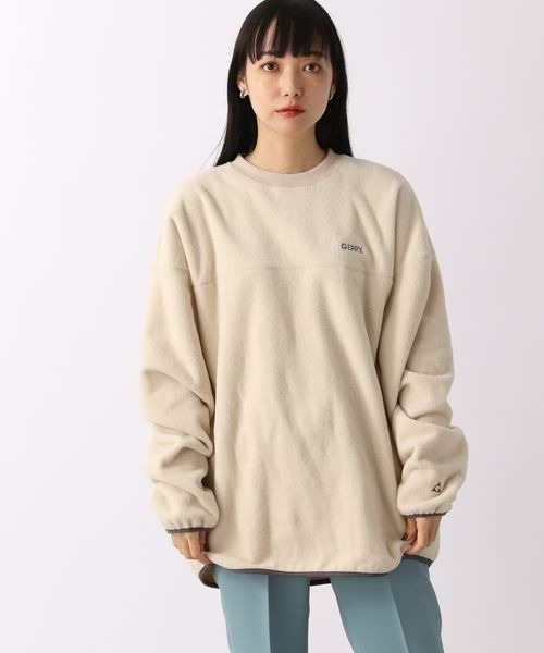 LOWRYS FARM（ローリーズファーム）の「ＧＥＲＲＹフリースクルー　260133（その他トップス・メンズ・ブラック/グレー/ブルー/アイボリー・MEDIUM/LARGE）」の3枚目の写真