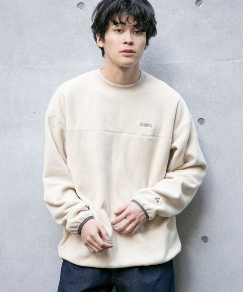 LOWRYS FARM（ローリーズファーム）の「ＧＥＲＲＹフリースクルー　260133（その他トップス・メンズ・ブラック/グレー/ブルー/アイボリー・MEDIUM/LARGE）」の7枚目の写真