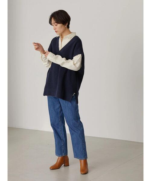 AMERICAN HOLIC(アメリカンホリック)の「綿ビエラドルマンチェックシャツ(シャツ/ブラウス・レディース・ブラウン系その他4/その他9/ブラック系その他3/ブルー系その他5/アイボリー・L/M)」の14枚目の写真