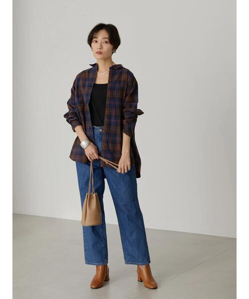 AMERICAN HOLIC(アメリカンホリック)の「綿ビエラドルマンチェックシャツ(シャツ/ブラウス・レディース・ブラウン系その他4/その他9/ブラック系その他3/ブルー系その他5/アイボリー・L/M)」の18枚目の写真