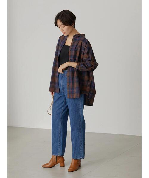 AMERICAN HOLIC(アメリカンホリック)の「綿ビエラドルマンチェックシャツ(シャツ/ブラウス・レディース・ブラウン系その他4/その他9/ブラック系その他3/ブルー系その他5/アイボリー・L/M)」の19枚目の写真