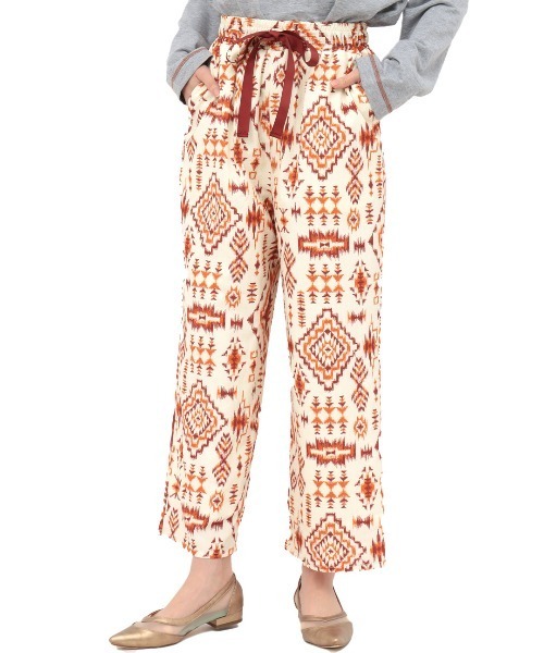 チチカカ(チチカカ)の「ラグプリントパンツ(その他パンツ・レディース・アイボリー/ベージュ/ブラック・FREE)」の10枚目の写真