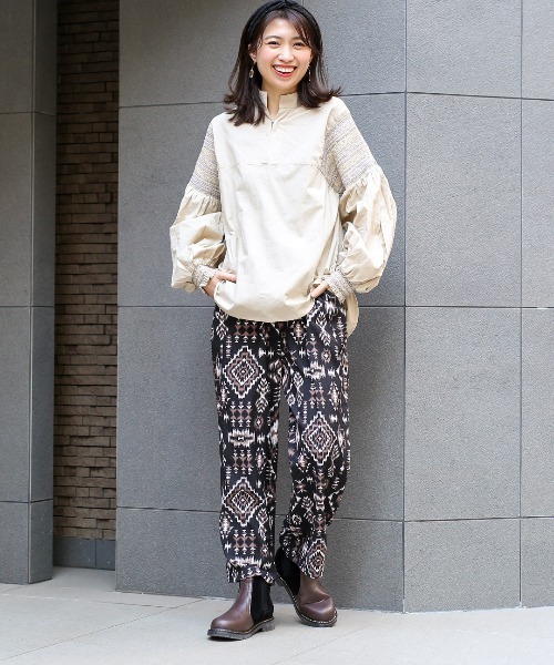 チチカカ(チチカカ)の「ラグプリントパンツ(その他パンツ・レディース・アイボリー/ベージュ/ブラック・FREE)」の8枚目の写真