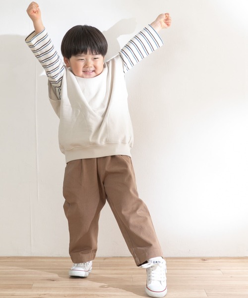 URBAN RESEARCH DOORS(アーバンリサーチドアーズ)の「OG裏毛フーディベスト(KIDS)(Tシャツ/カットソー・キッズ・ライトグレー/ベージュ・105/120/135)」の6枚目の写真