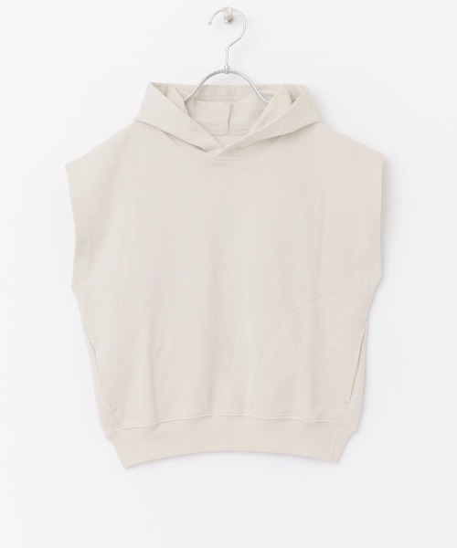 URBAN RESEARCH DOORS(アーバンリサーチドアーズ)の「OG裏毛フーディベスト(KIDS)(Tシャツ/カットソー・キッズ・ライトグレー/ベージュ・105/120/135)」の12枚目の写真