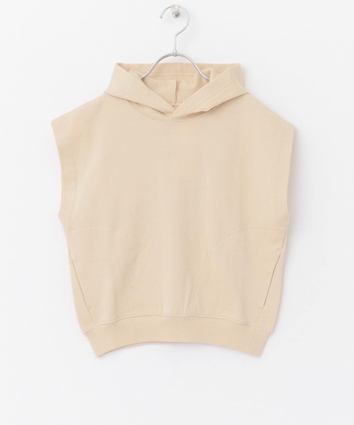 URBAN RESEARCH DOORS(アーバンリサーチドアーズ)の「OG裏毛フーディベスト(KIDS)(Tシャツ/カットソー・キッズ・ライトグレー/ベージュ・105/120/135)」の13枚目の写真