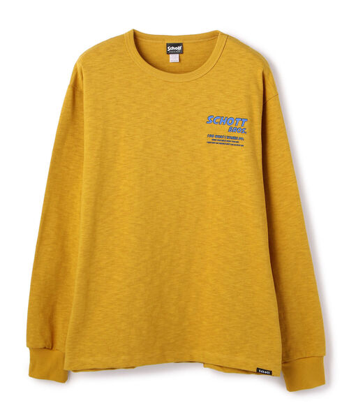 schott（ショット）の「Schott/ショット/8 BALL GIRL LS T-SHIRT/エイトボール ガールTシャツ（Tシャツ/カットソー・メンズ・ブラック/ホワイト/マスタード・MEDIUM/LARGE/X-LARGE/XX-LARGE）」の6枚目の写真