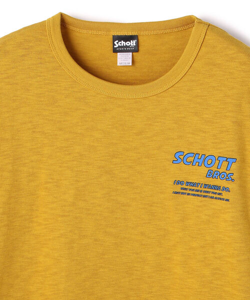 schott（ショット）の「Schott/ショット/8 BALL GIRL LS T-SHIRT/エイトボール ガールTシャツ（Tシャツ/カットソー・メンズ・ブラック/ホワイト/マスタード・MEDIUM/LARGE/X-LARGE/XX-LARGE）」の7枚目の写真