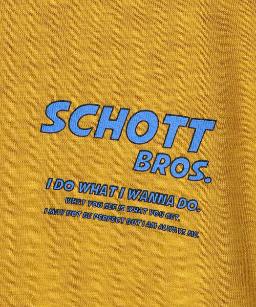 schott（ショット）の「Schott/ショット/8 BALL GIRL LS T-SHIRT/エイトボール ガールTシャツ（Tシャツ/カットソー・メンズ・ブラック/ホワイト/マスタード・MEDIUM/LARGE/X-LARGE/XX-LARGE）」の9枚目の写真